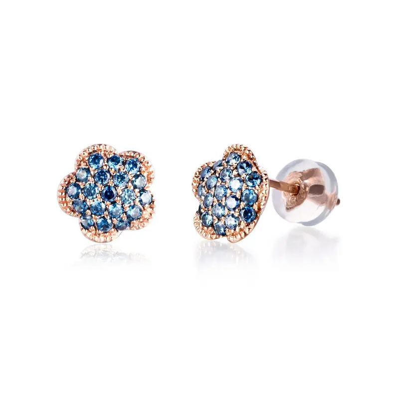 18ct gold sapphire stud earrings