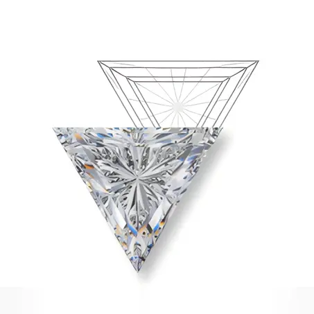 diamond cut triangle