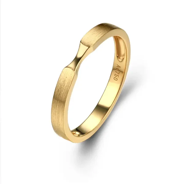 Minimalist K Gold Ring