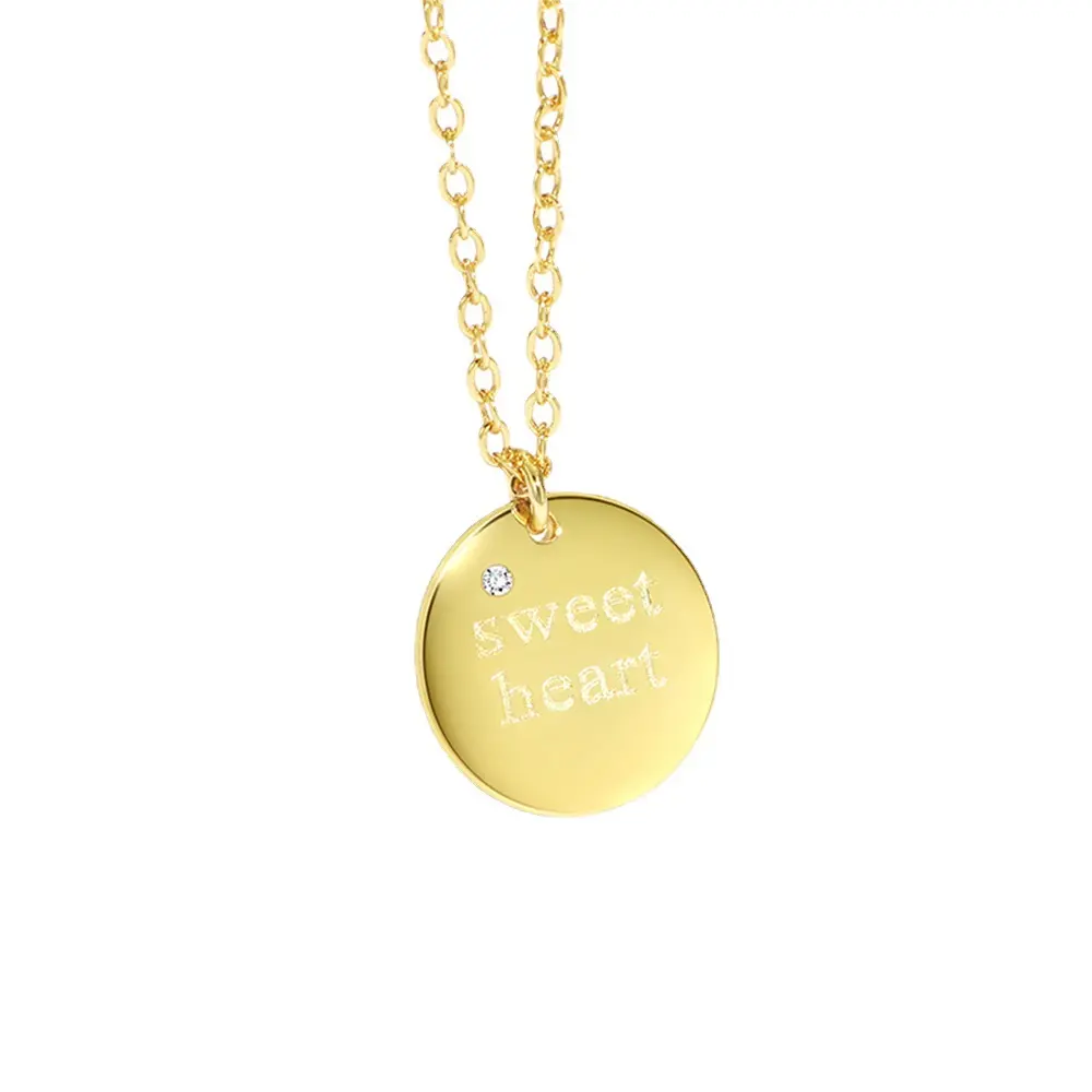 necklace with personalized lettering