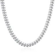 Silver cuban link chain