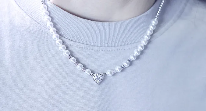 silver necklaces