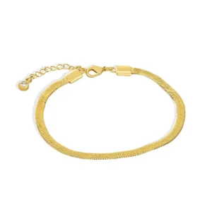 snake bone brass bracelet