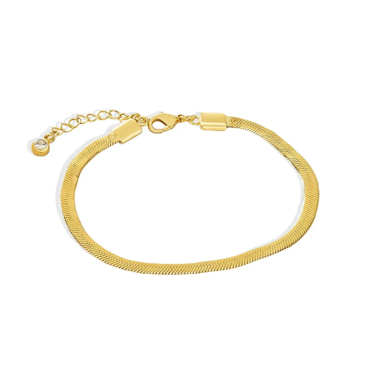 snake bone brass bracelet