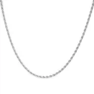 Sterling silver rope chain