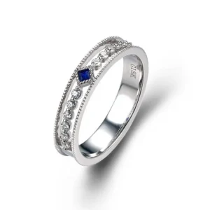 vintage sapphire k gold ring