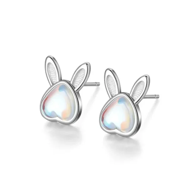 moonstone stud earrings