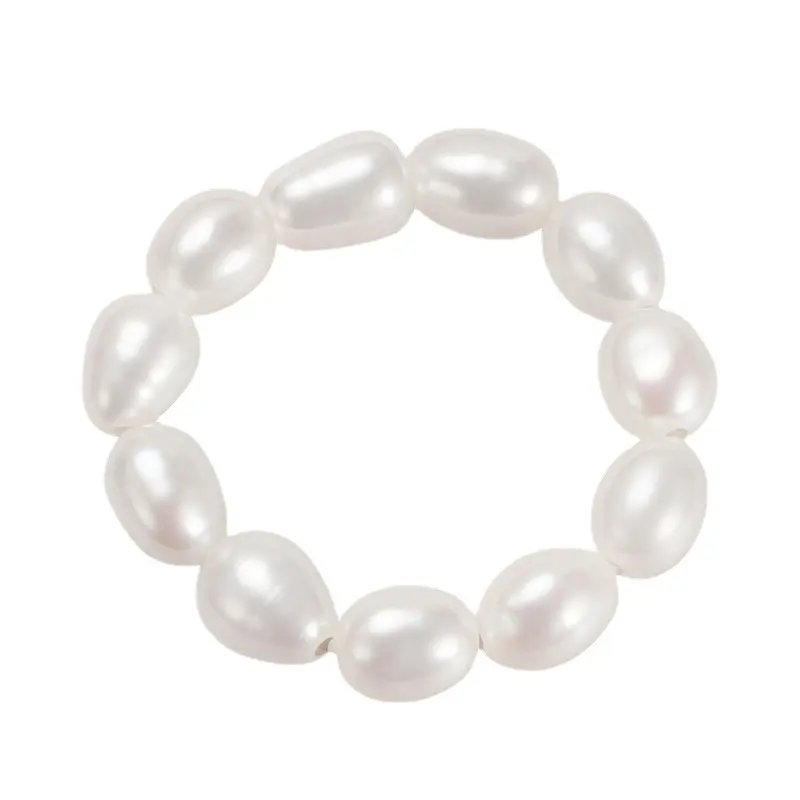 elastic cord pearl ring