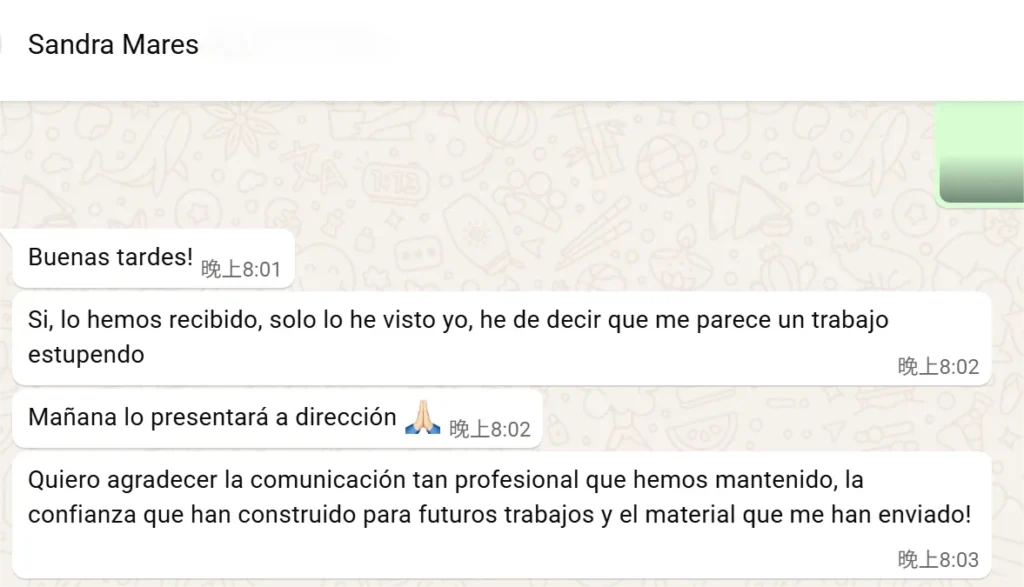 Customer Review from Spain
