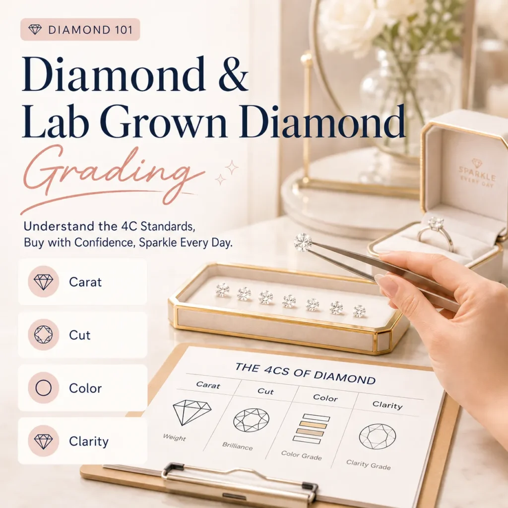 Diamond & Lab-Grown Diamond Grading Scale 101