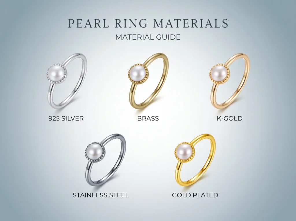 pearl jewelry material options