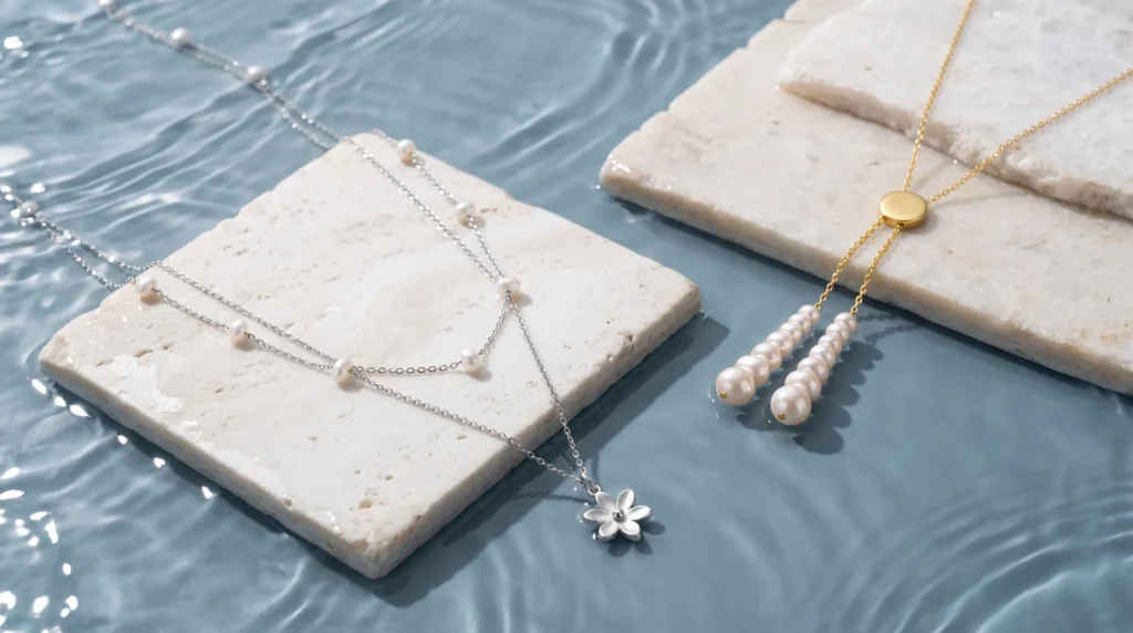 custom freshwater pearl necklaces and pendants made for wholesale brands